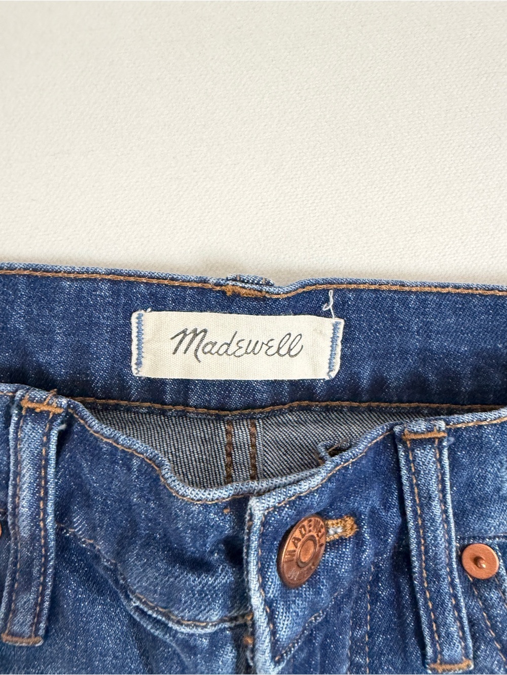 Madewell Womens The Perfect Vintage Crop Jean Blue Size 25 Distressed High Rise - Picture 3 of 9